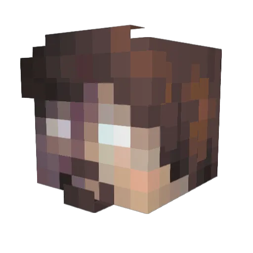 Corndog3499 Minecraft avatar head, 3D render