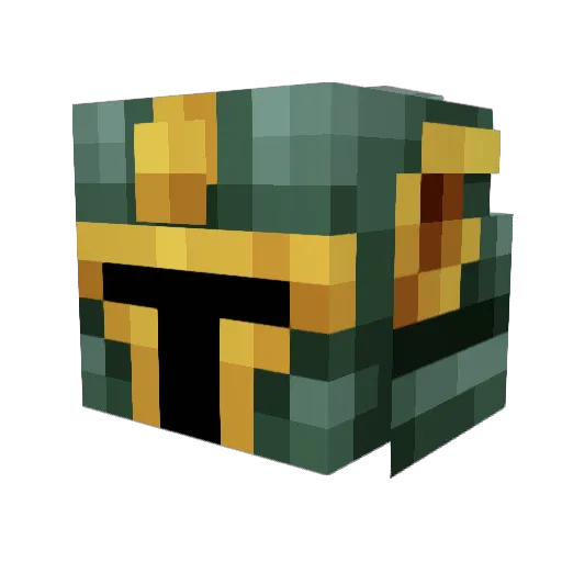 CorndogFarts Minecraft avatar head, 3D render