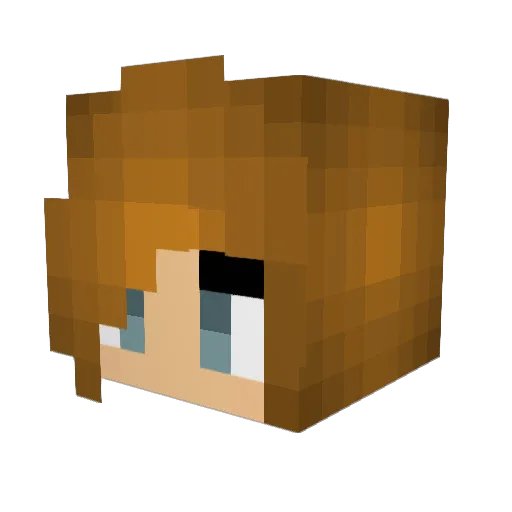 Cornelia78 Minecraft avatar head, 3D render