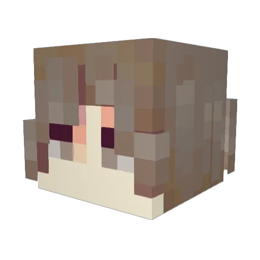 CorneliaStr_Lamp Minecraft avatar head, 3D render