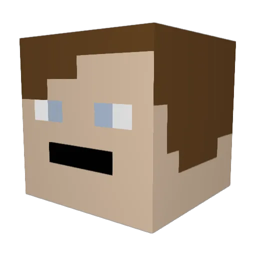 Cornelia_fan Minecraft avatar head, 3D render