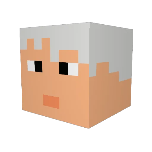 CorneliusGashSJ Minecraft avatar head, 3D render