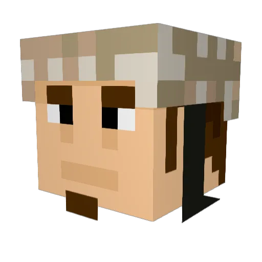 Corneo Minecraft avatar head, 3D render