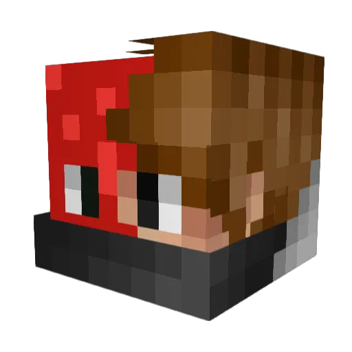 Corneolo25 Minecraft avatar head, 3D render