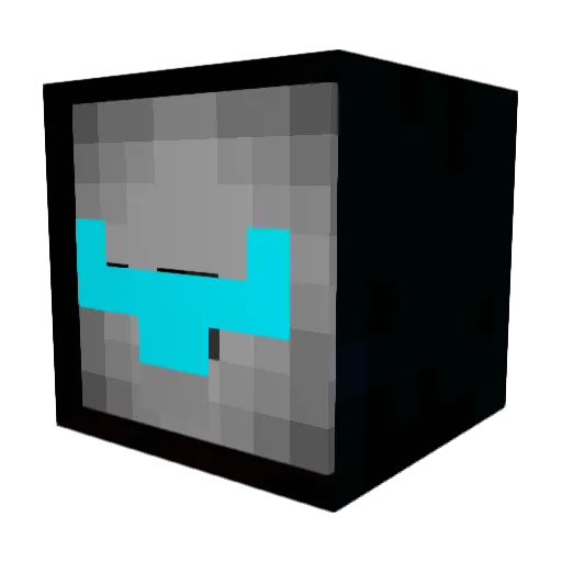Cornerrose Minecraft avatar head, 3D render