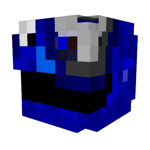 CornetaMCx Minecraft avatar head, 3D render