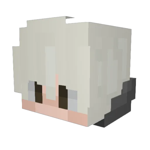 Cornfl8kes Minecraft avatar head, 3D render