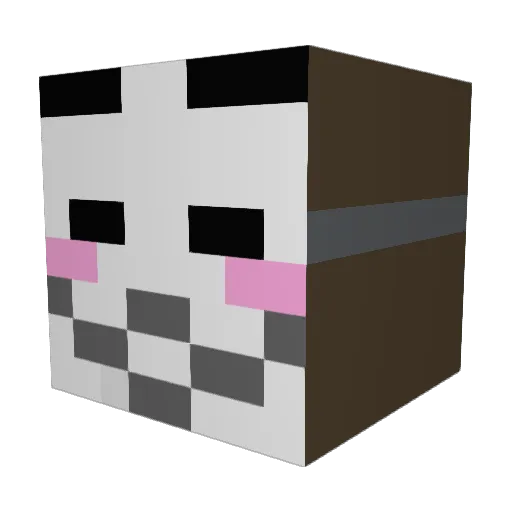 CornhoIio Minecraft avatar head, 3D render