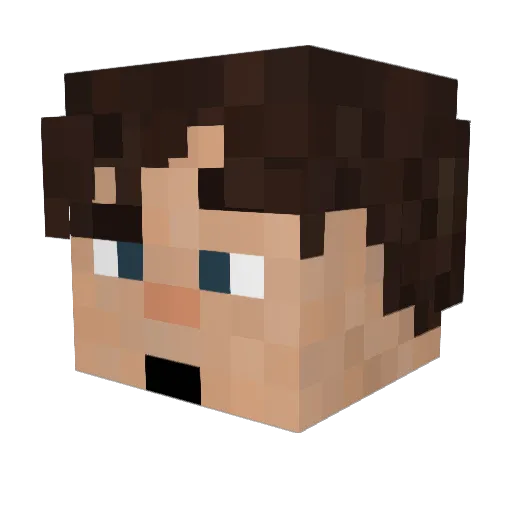 Corniaud49 Minecraft avatar head, 3D render
