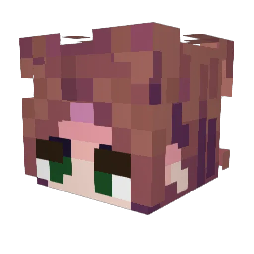 Cornicaphobia Minecraft avatar head, 3D render