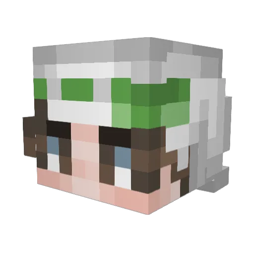 Corniffy Minecraft avatar head, 3D render