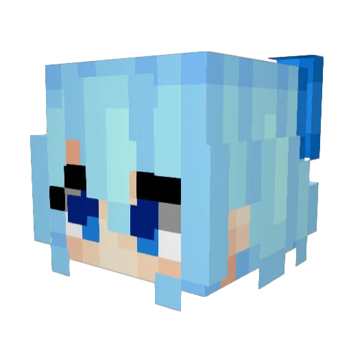 Cornmill Minecraft avatar head, 3D render