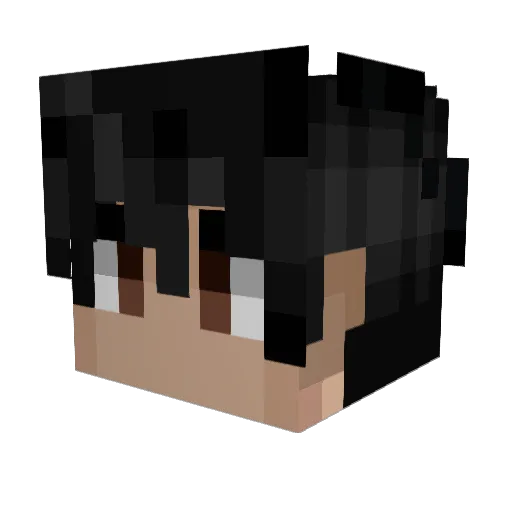 Cornst4lk Minecraft avatar head, 3D render