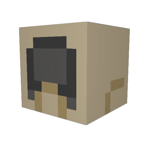 Cornuhcopia Minecraft avatar head, 3D render