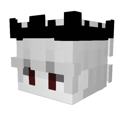 CornyAsia123 Minecraft avatar head, 3D render
