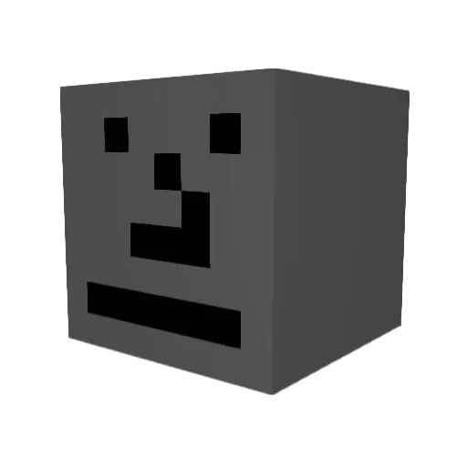 CornyEboy Minecraft avatar head, 3D render