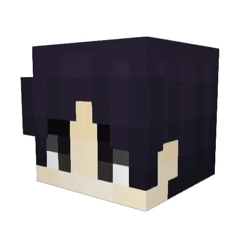 CornyFam Minecraft avatar head, 3D render