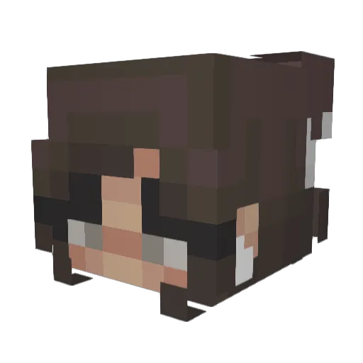 CornyMussel6105 Minecraft avatar head, 3D render
