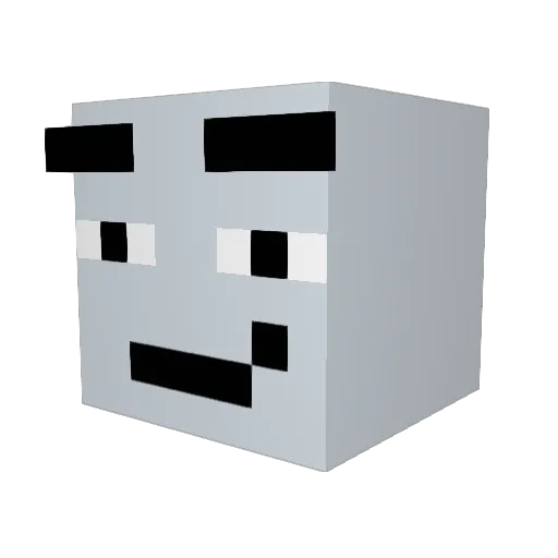CornySoup96 Minecraft avatar head, 3D render