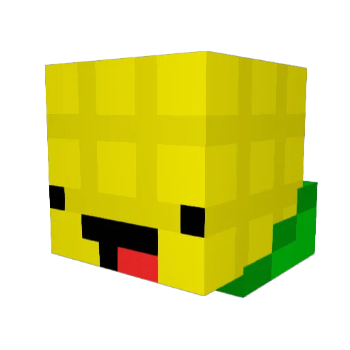 Cornz1 Minecraft avatar head, 3D render