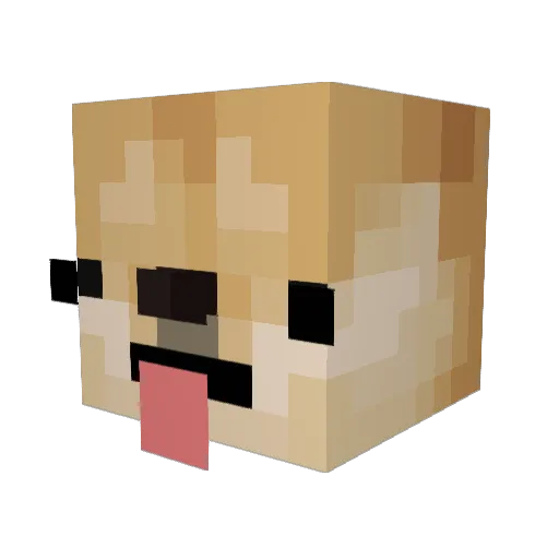 Corona171 Minecraft avatar head, 3D render