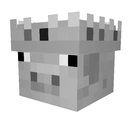 CoronaCutie Minecraft avatar head, 3D render