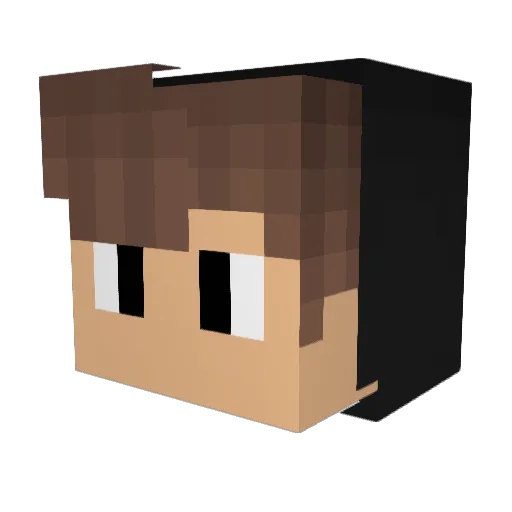 CoronaJo Minecraft avatar head, 3D render