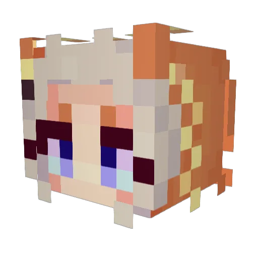 CoronaRainz Minecraft avatar head, 3D render