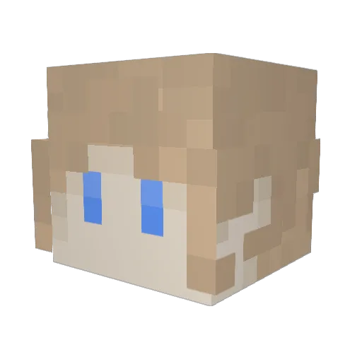 CoronaSlayr Minecraft avatar head, 3D render