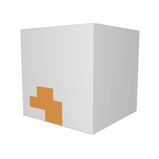 Corona_db Minecraft avatar head, 3D render