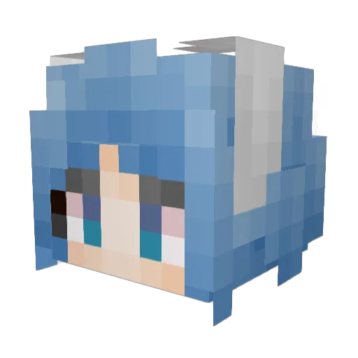 Coroyon Minecraft avatar head, 3D render