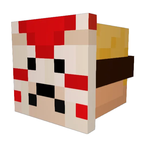 CorporalBruno Minecraft avatar head, 3D render