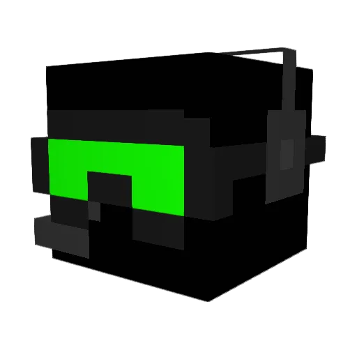 Corporalsheperd Minecraft avatar head, 3D render