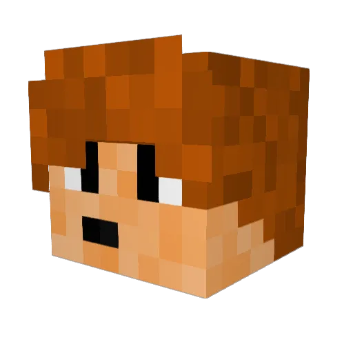 CorpsMage556 Minecraft avatar head, 3D render