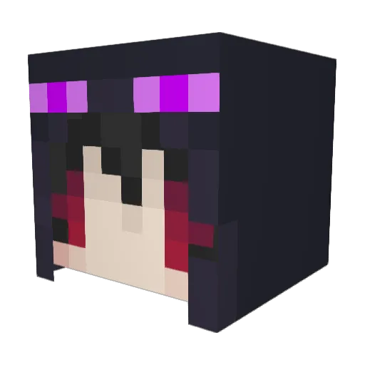 CorpseGirl Minecraft avatar head, 3D render