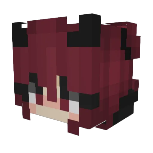 Corpse_queen01 Minecraft avatar head, 3D render