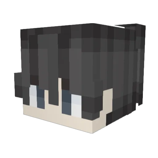 Corpsee Minecraft avatar head, 3D render