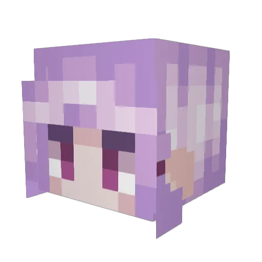 CorpsiCO Minecraft avatar head, 3D render