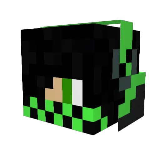 Corr0930 Minecraft avatar head, 3D render