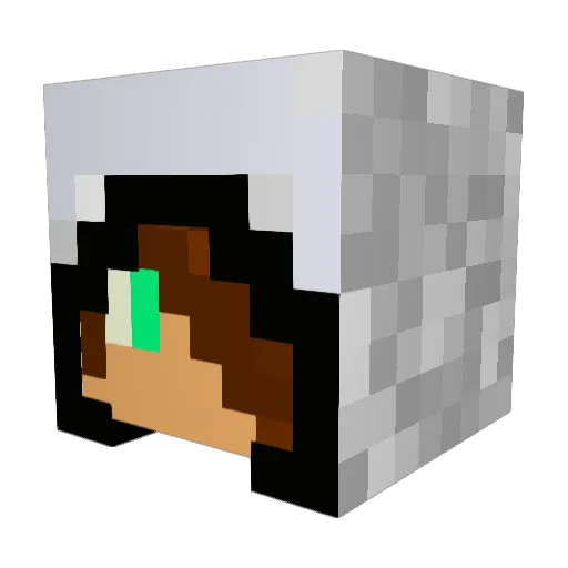 CorratecGames Minecraft avatar head, 3D render