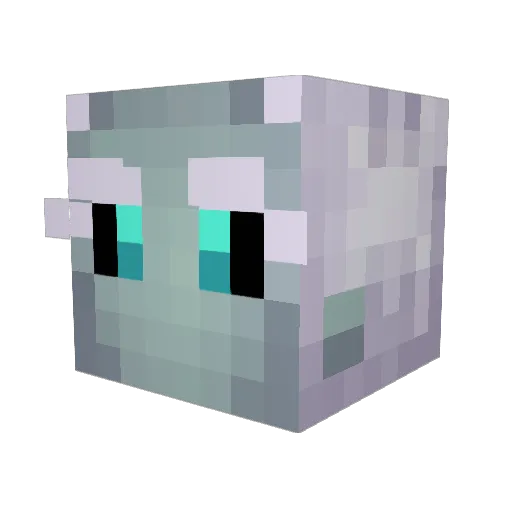Corridel Minecraft avatar head, 3D render