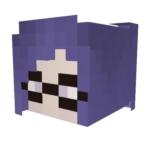 Corriene Minecraft avatar head, 3D render