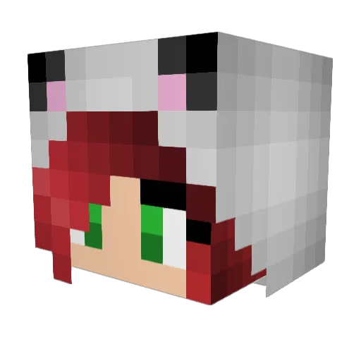 Corrinne Minecraft avatar head, 3D render