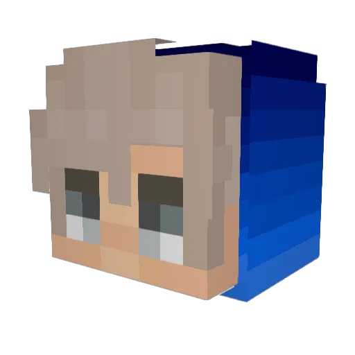 CorrosivlyToxic Minecraft avatar head, 3D render