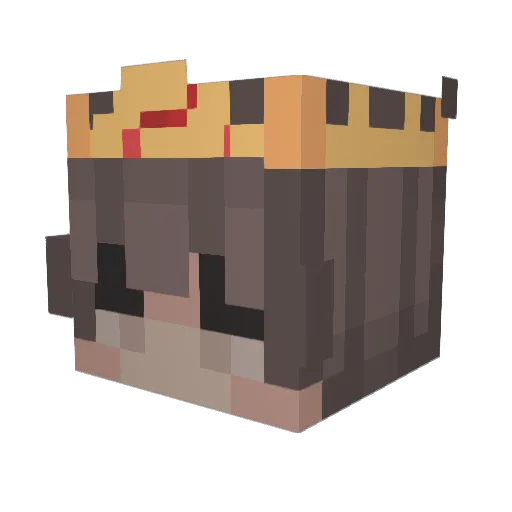 Corrruptix Minecraft avatar head, 3D render