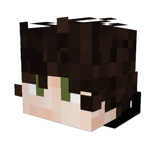 CorruptCzar Minecraft avatar head, 3D render