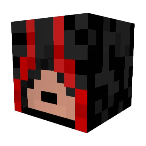 CorruptGold Minecraft avatar head, 3D render