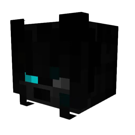 CorruptVoid Minecraft avatar head, 3D render