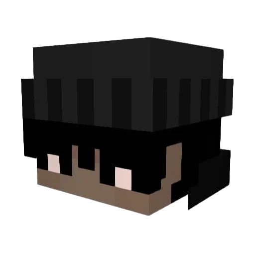CorruptWasTaken Minecraft avatar head, 3D render