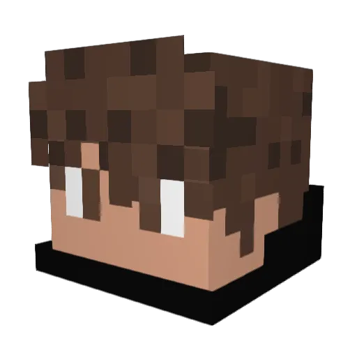 Corrupt_nl Minecraft avatar head, 3D render